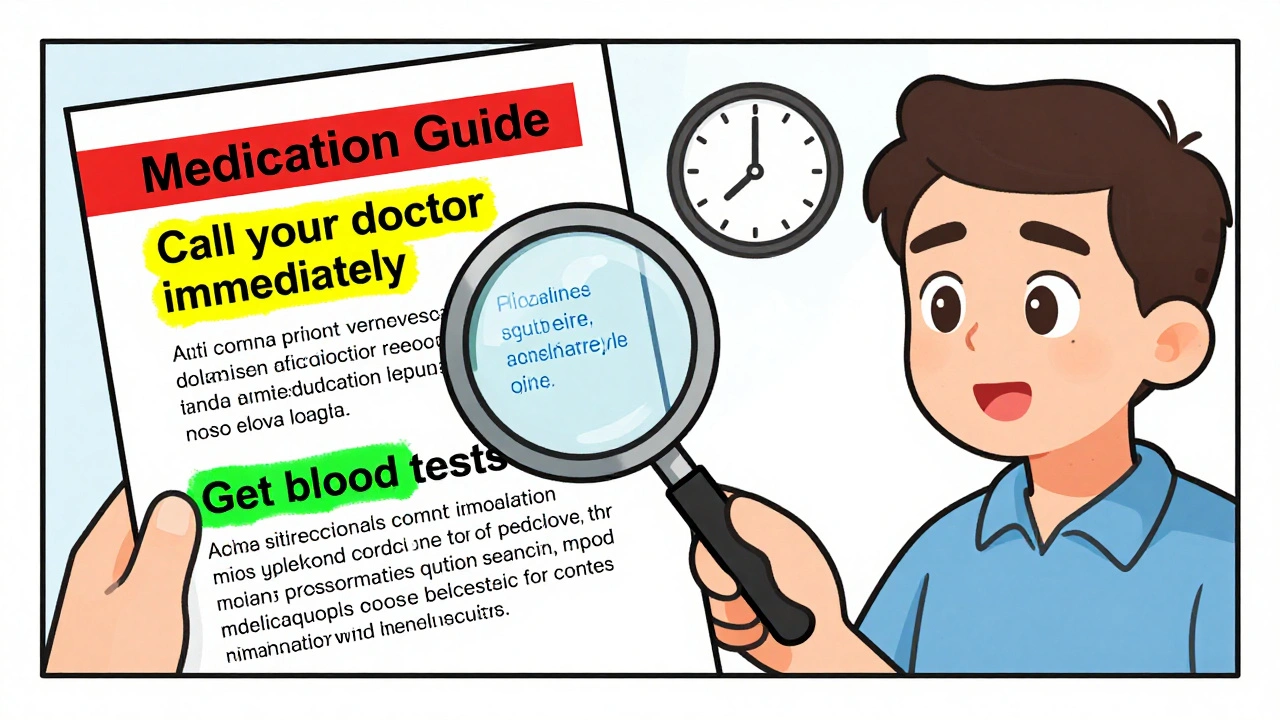 How to Read Medication Guides to Spot Serious Risks and Monitoring Requirements
