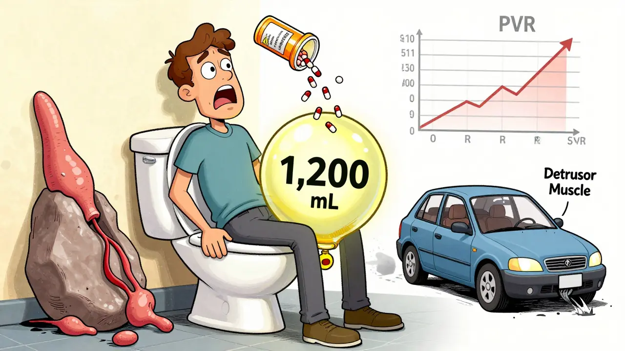 Anticholinergics and Urinary Retention: How Prostate Issues Make the Risk Worse